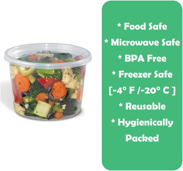 10 PACK Stackable Meal Prep Containers - BPA Free, Dishwasher Safe, Freezable for Bariatric Surgery