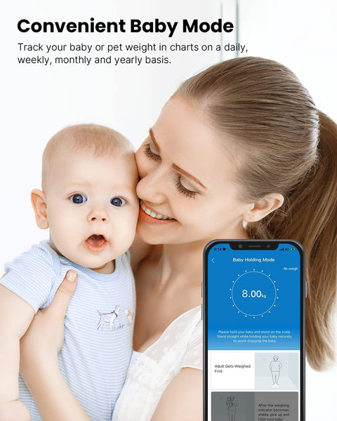 Bluetooth Weighing Scales, BMI, Body Fat Analyser Digital Smart Bathroom Scales with Smartphone App