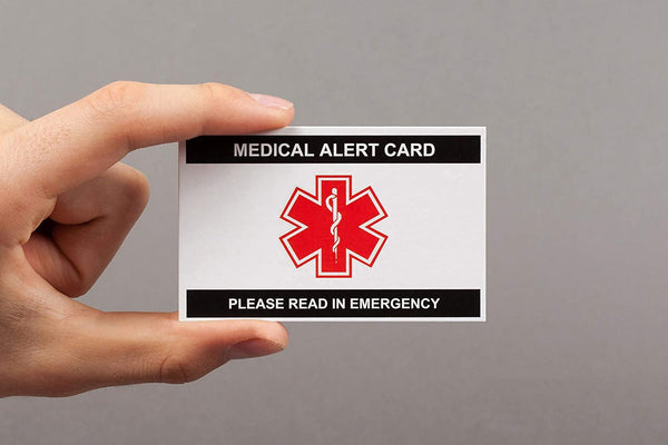 Gastric Band Medical Alert Emergency ID Plastic Card Wallet Size (2 x Cards)