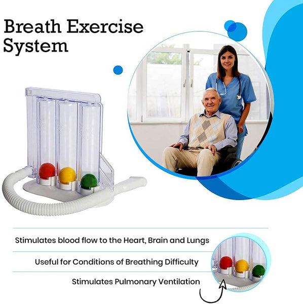 Post-Surgery Respirometer Breathing Exercise Lung Measurement System