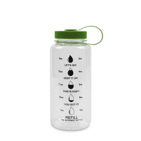 The Increment Bottle Summit Beaker Timed Motivational Bottle Green